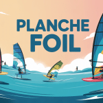 illustration planche foil différents modèles flottant sur l’eau