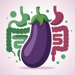 illustration problèmes gastro-intestinaux allergie aubergine digestion