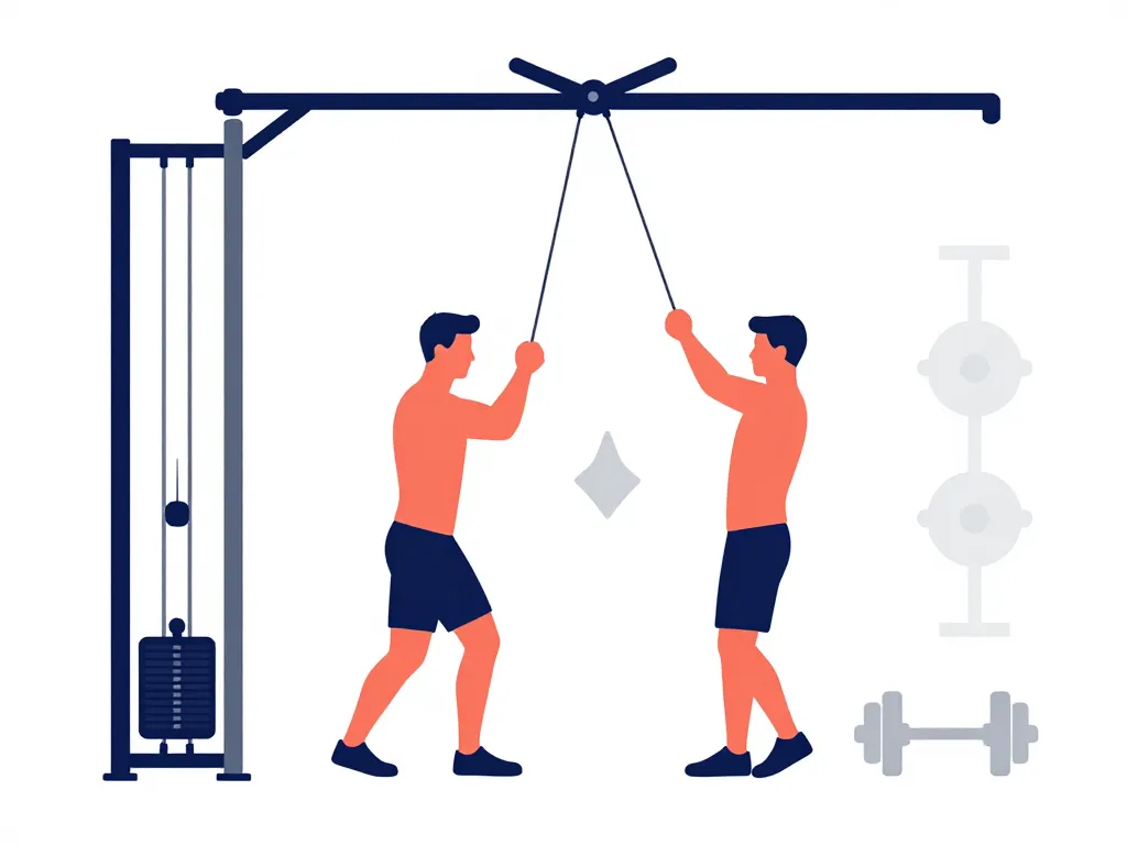 schéma avantages poulie musculation