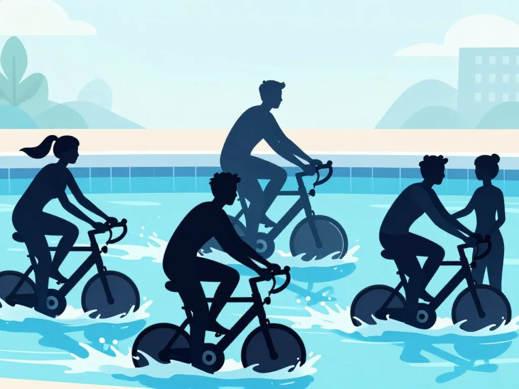 velo aquatique entrainement piscine securite