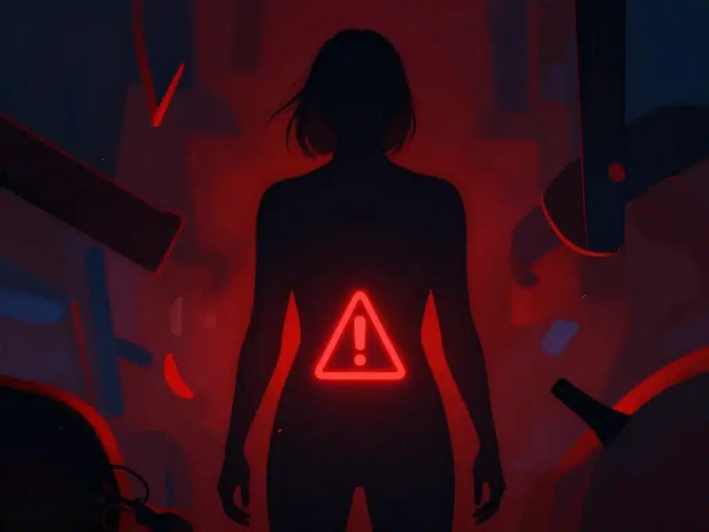 Scène symbolique urgence vomir de la mousse