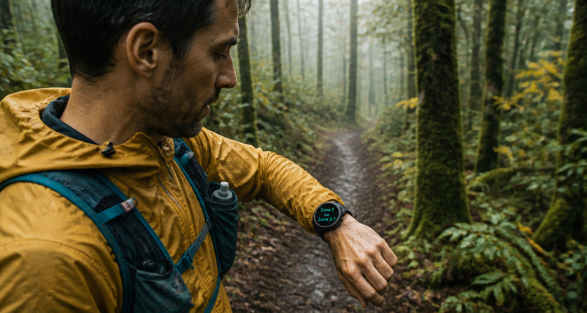 endurance fondamentale zone 2 ou 3 coureur montre cardio forêt