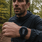 garmin forerunner 55 avis montre course forêt