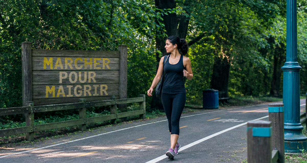 marcher fait il maigrir femme marche piste cyclable