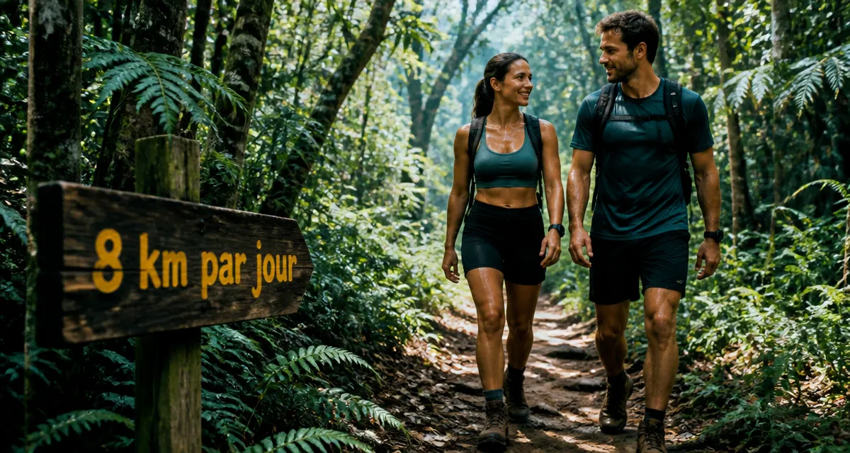 combien de km par jour pour maigrir marche en forêt