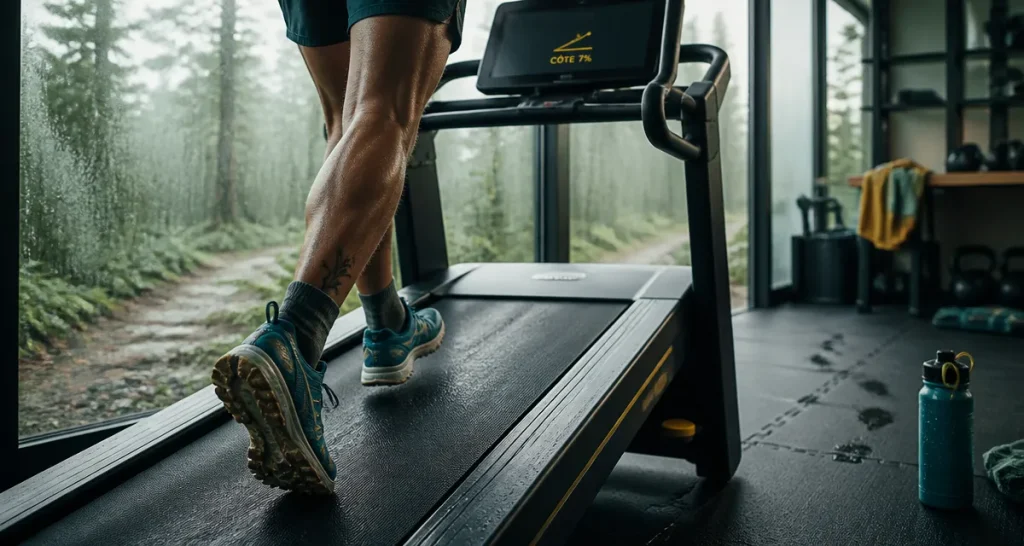 Est ce que courir muscle les fessiers ? Course en montée 7% sur tapis incliné
