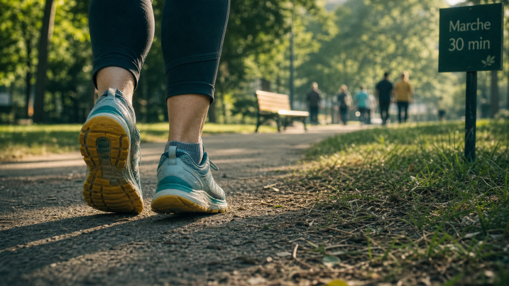 Marche 30 minutes par jour, pas sur un sentier urbain