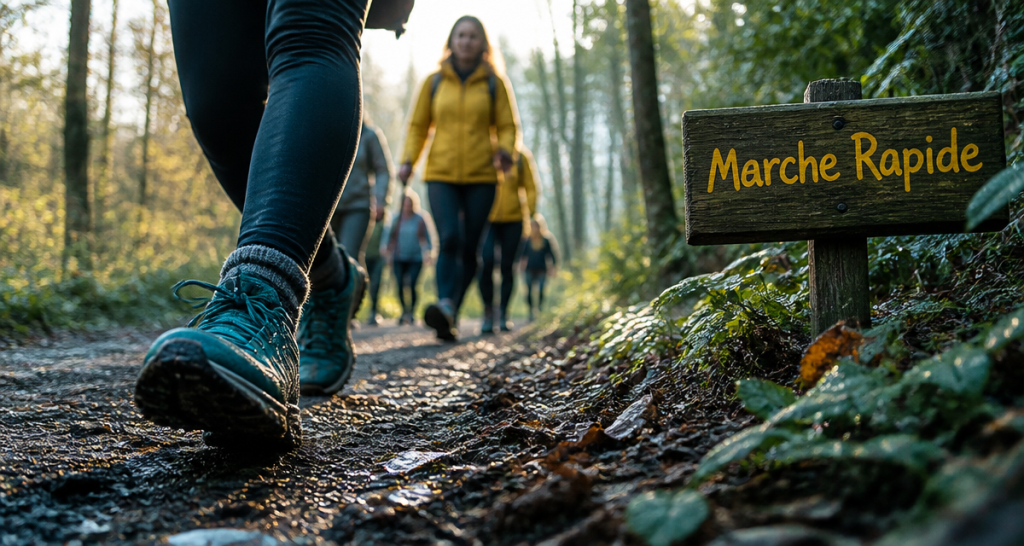marche rapide combien de fois par semaine groupe marche forêt