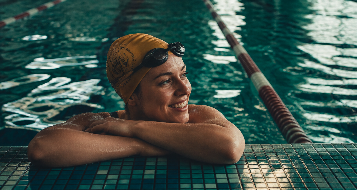 natation 1 fois par semaine resultats nageuse bonnet jaune
