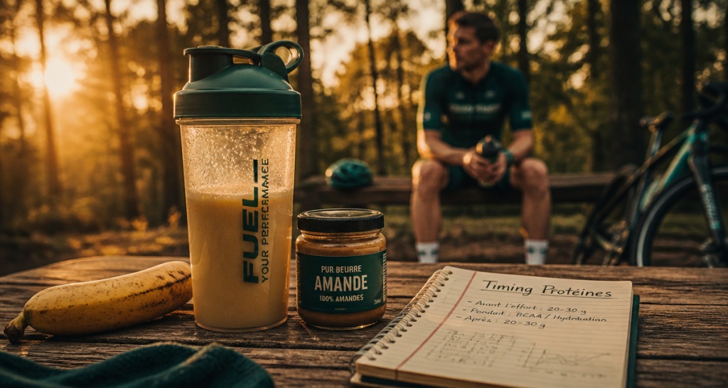 quand prendre la proteine shaker et aliments sportifs