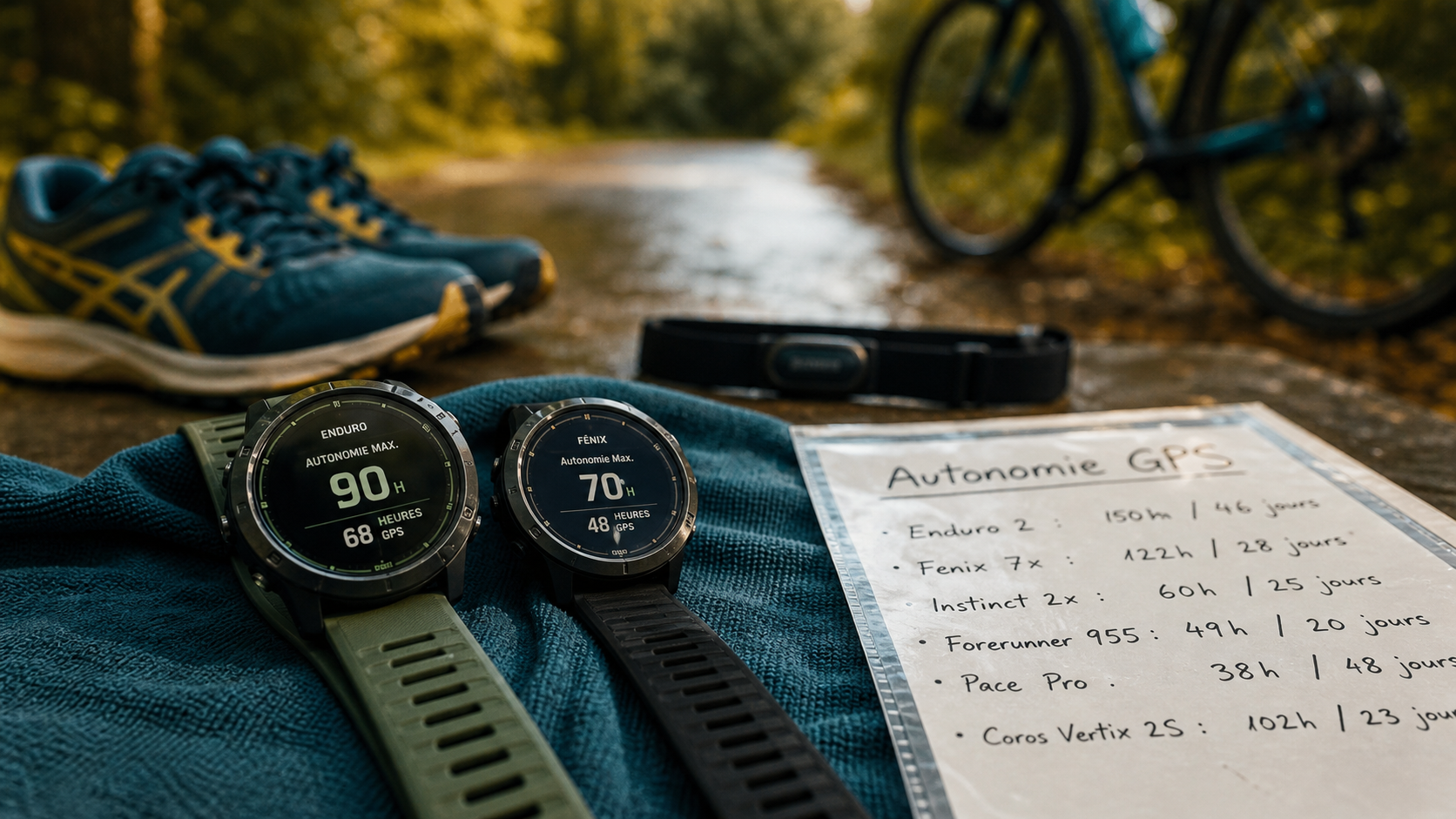 Coros Pace 3 vs Garmin 255 : autonomie GPS sur montre