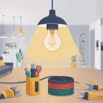 branchement luminaire illustration sécurité