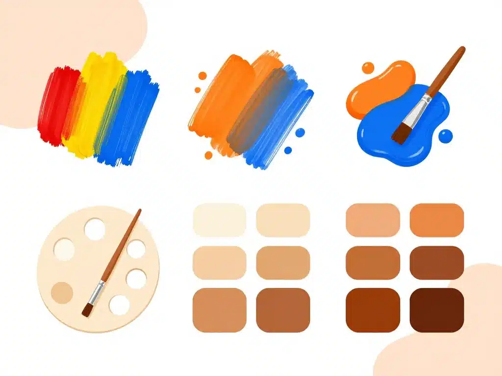 comment faire du marron mélanges couleurs peinture dessin