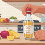 comment ouvrir une bouteille de vinaigre blanc illustration cuisine