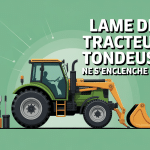 problème enclenchement lame tracteur tondeuse vu de côté outils