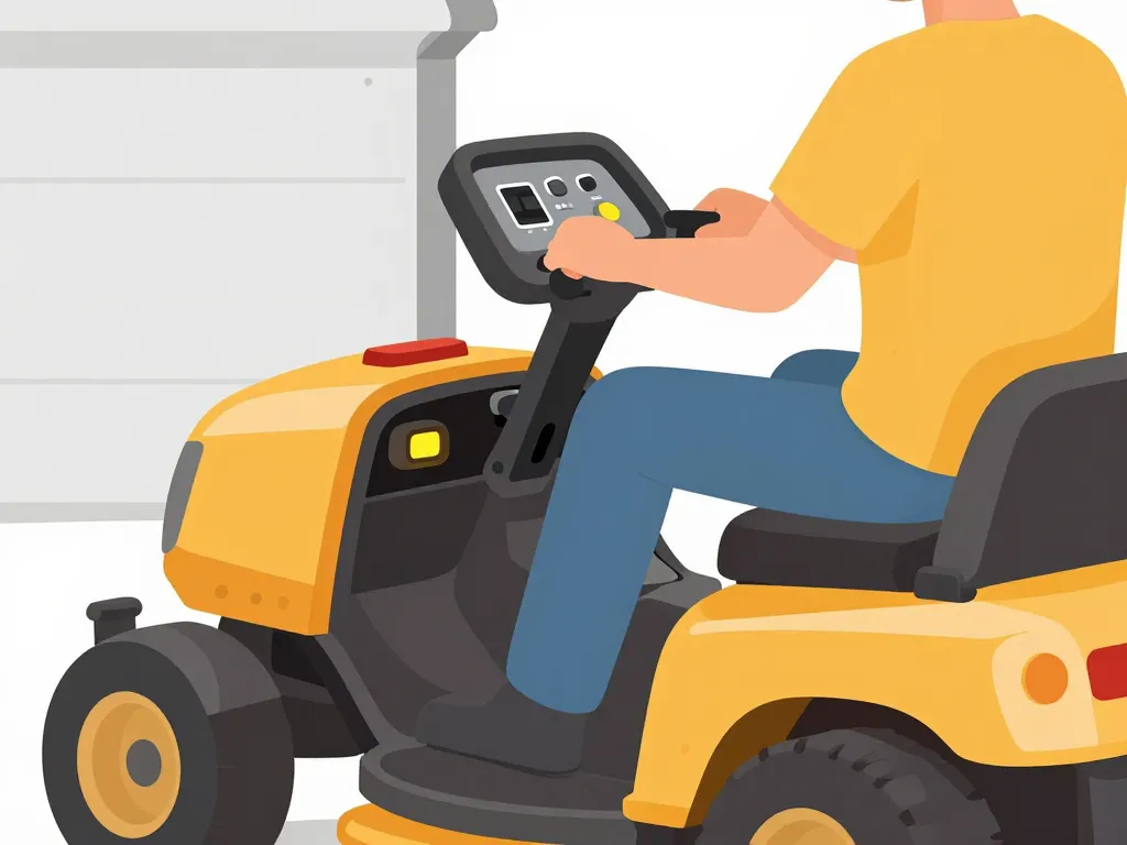 problème enclenchement lame tracteur tondeuse contrôles sécurité