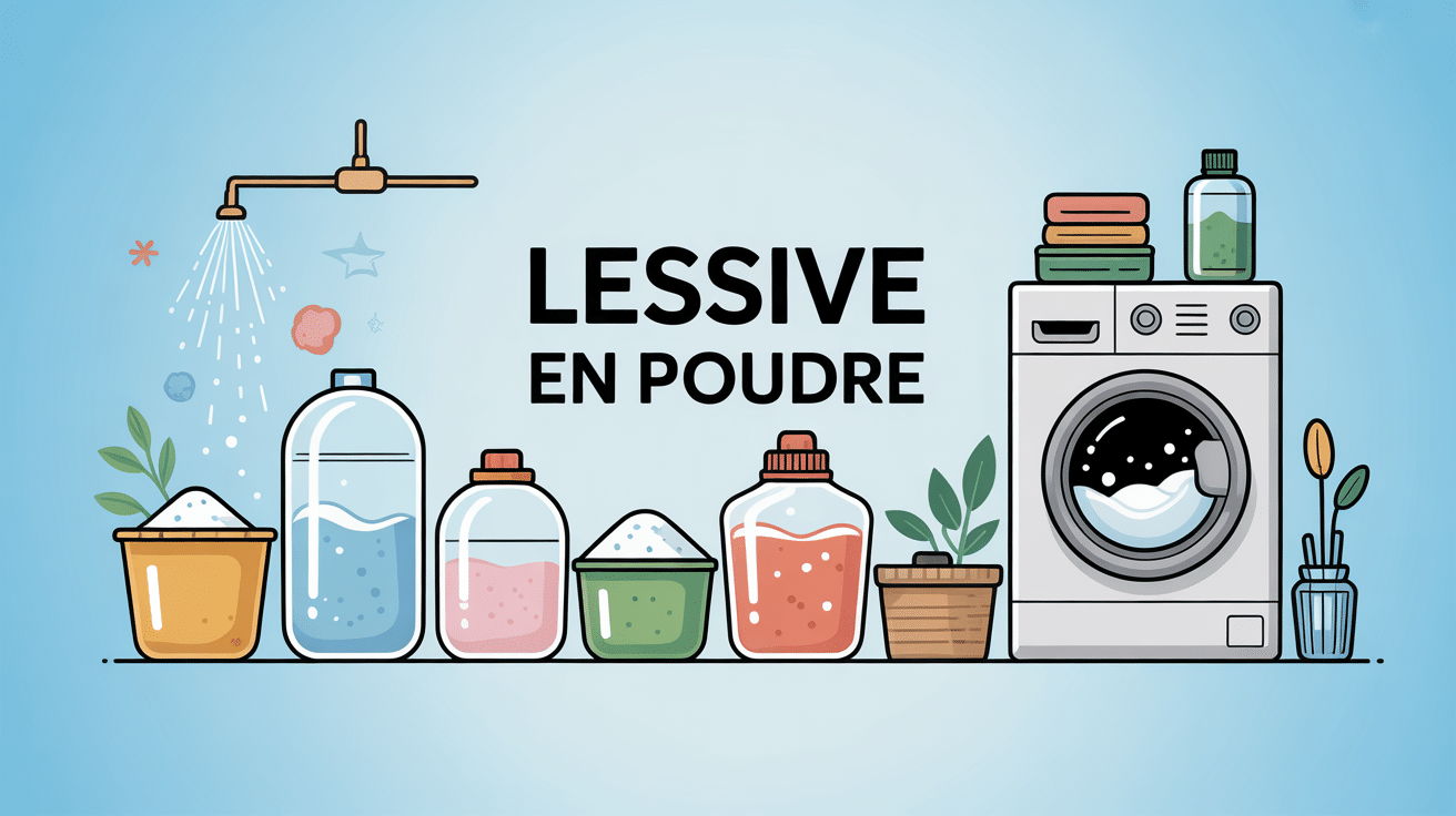 quelle est la meilleure lessive en poudre 2026 illustration machine et écologie