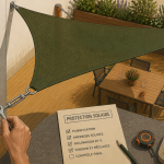installer voile d'ombrage sur terrasse bois avec ridoir