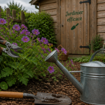 jardinier facile main sécateur géraniums capucines