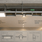 luminaire faux plafond intégré plafond moderne