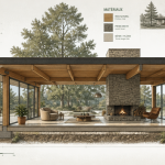 maison californienne année 70 séjour baies vitrées