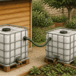 récupérateur d'eau 1000l avec accessoires