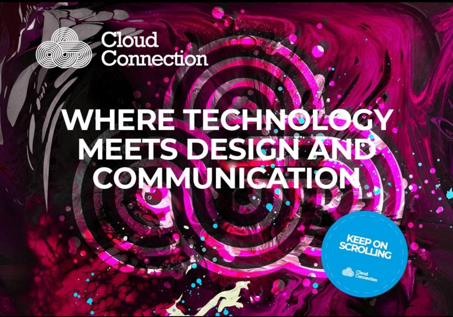 Innovatives Cloud-Computing und Kommunikationstechnologie mit kreativen Designansätzen.