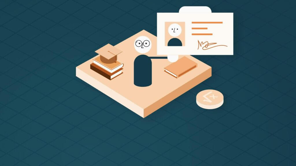 A header image for our blog about Veriff's role in digital education.