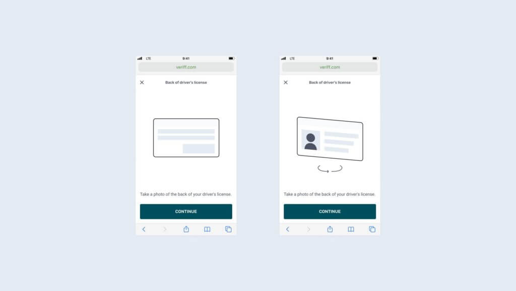 Como verificar o verso da carteira de motorista com a Veriff