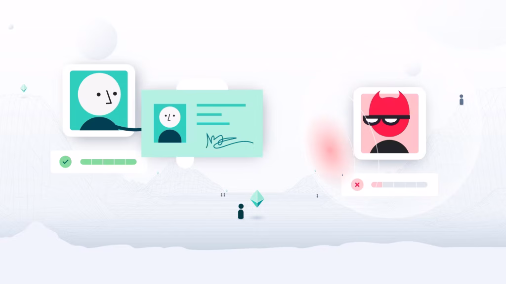 "A header image for our blog about Veriff's role in keeping the Metaverse safe."