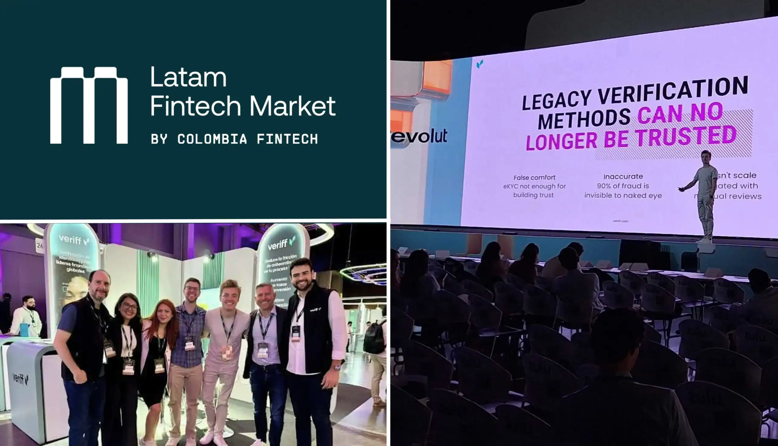 a group of people standing in front of a screen