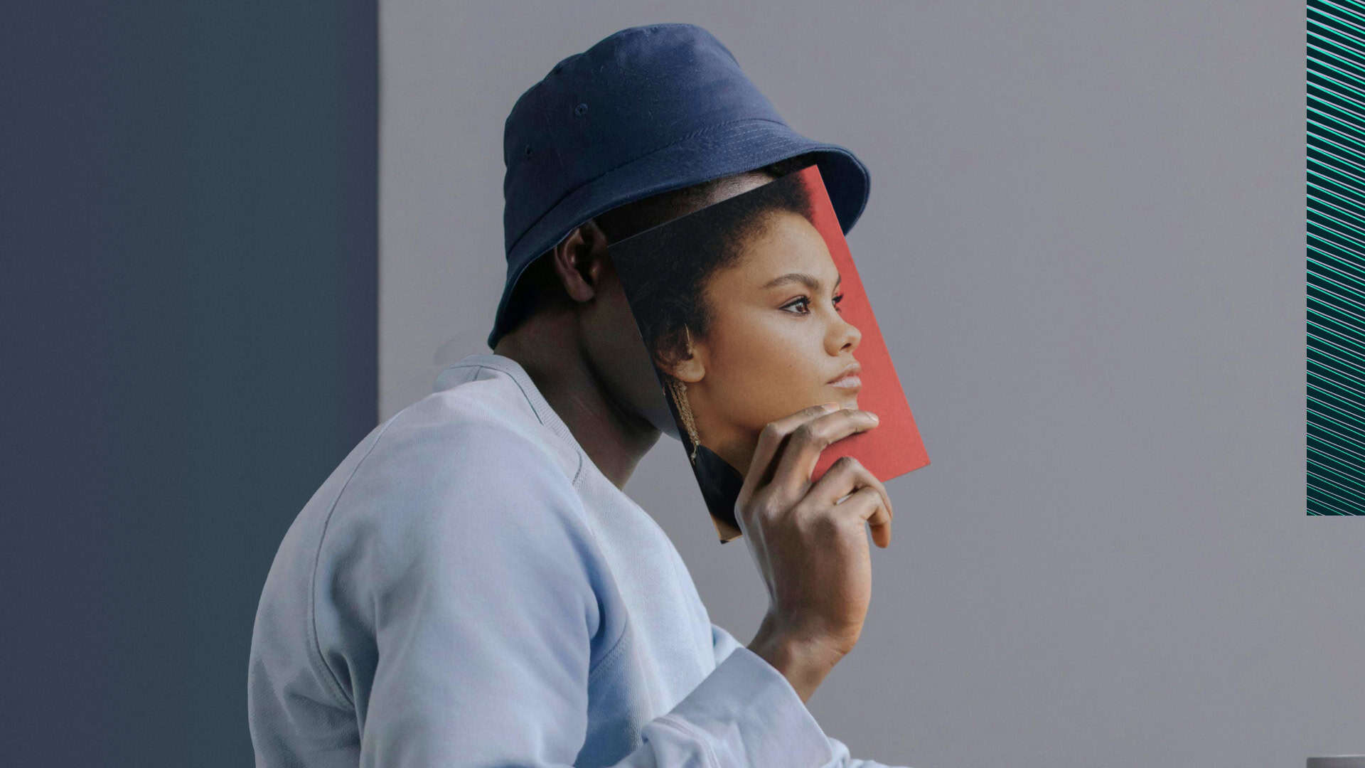 a person holding a book