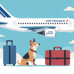 Image air france chien cabine prix avec chien et avion stylisés