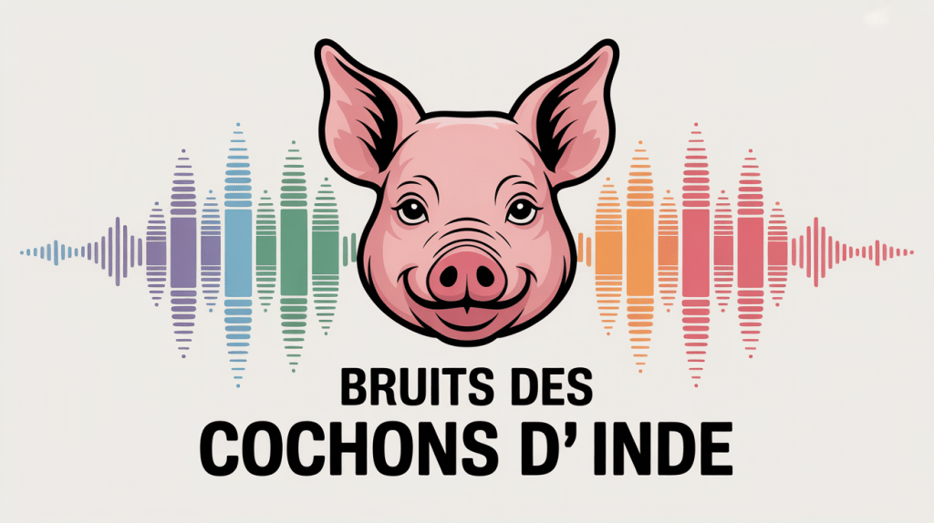 illustration bruit cochons d'inde avec titre