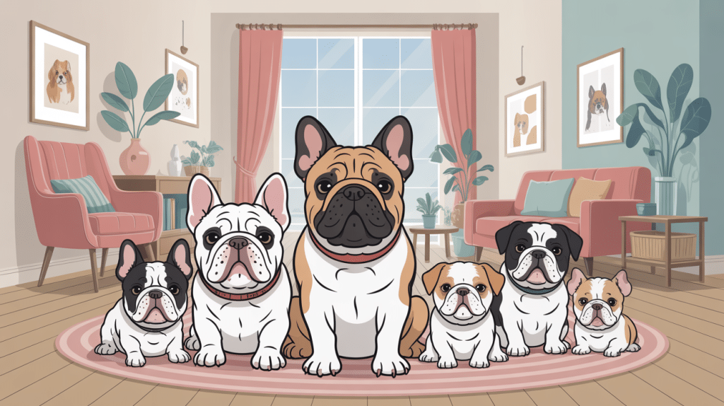 illustration chiens nez ecrase ambiance maison