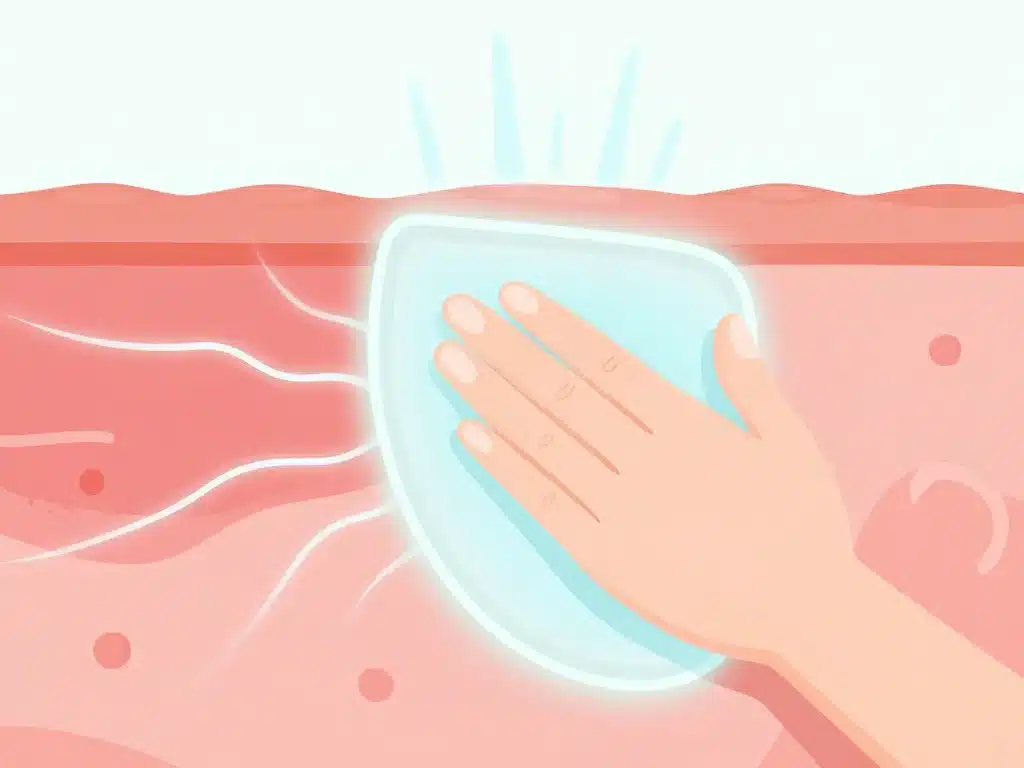 Illustration barrière protectrice réparatrice pour peau avec cicales