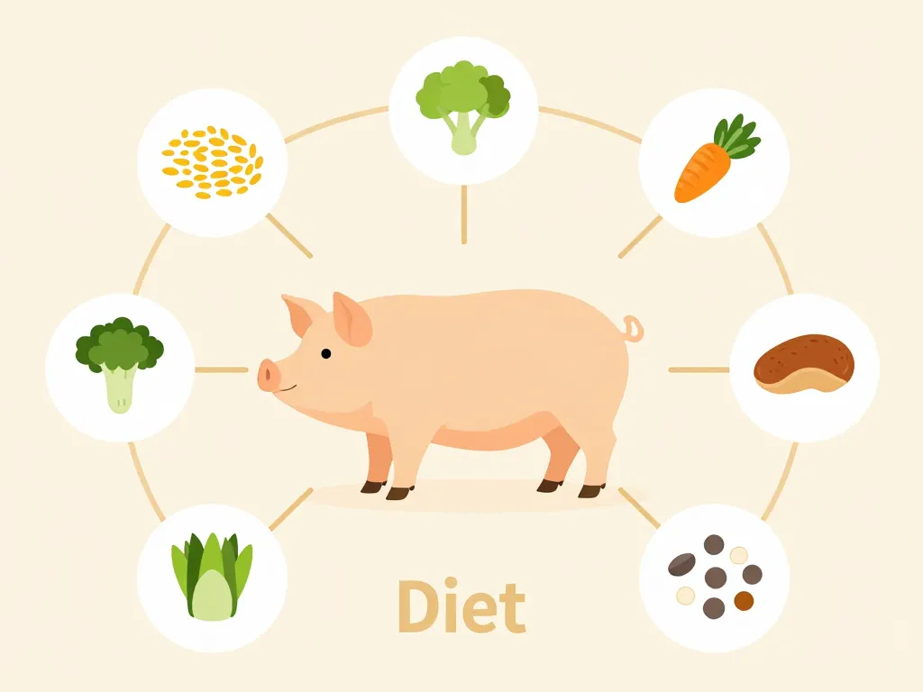 Diagramme bases que mange un cochon santé