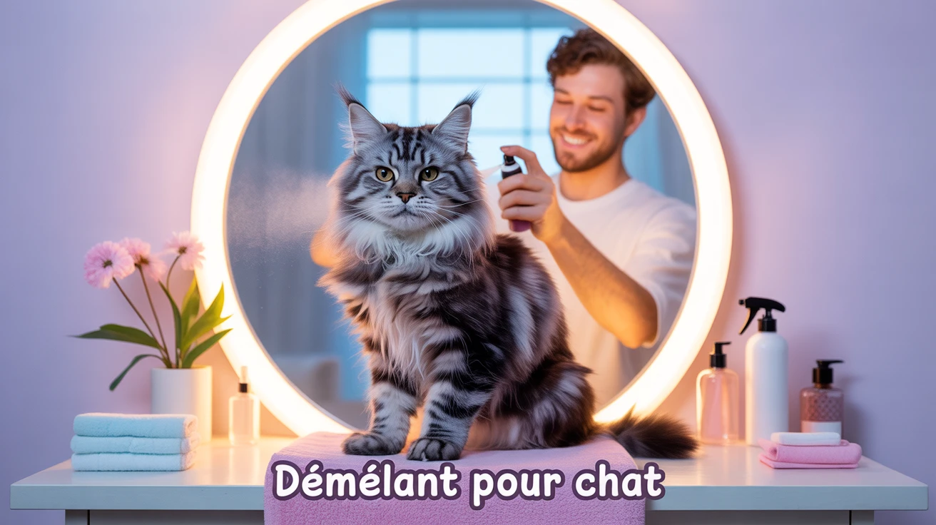 demelant pour chat illustration toilettage