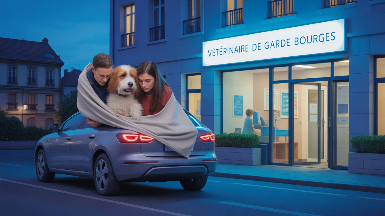famille chien blesse veterinaire de garde bourges