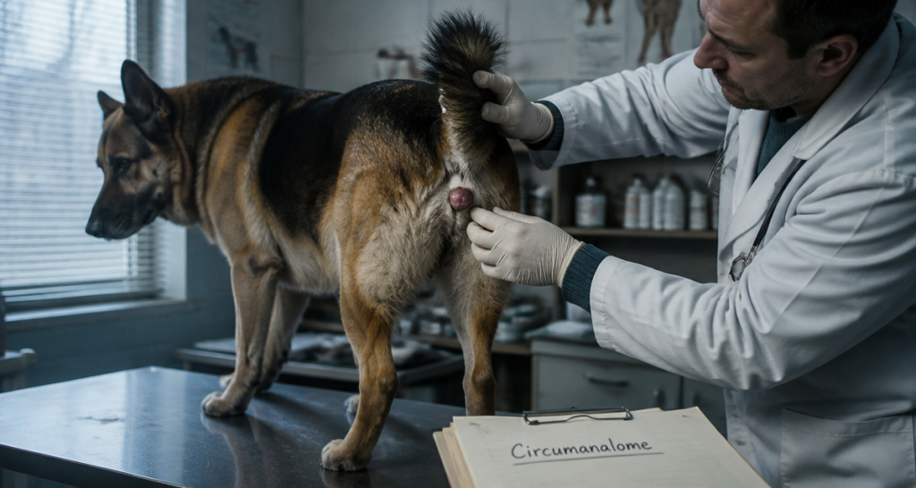 circumanalome chien masse anale examen