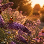 fleur papillon buddleja et papillons au jardin