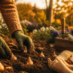 quand planter les tulipes mains plantant bulbes