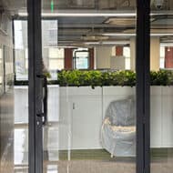 Fire rated glazed door