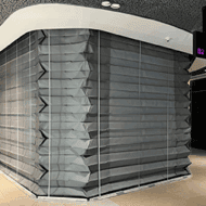 Intumescent fire curtain