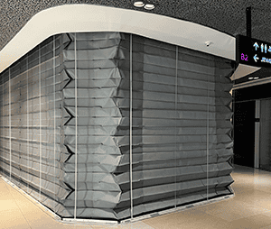 Intumescent fire curtain