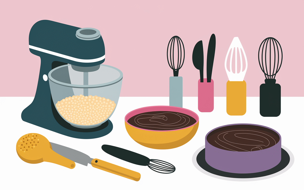 Préparation gateau chocolat pois chiche en étapes