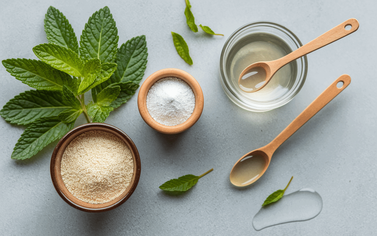 ingrédients naturels recette sirop de menthe sans sucre