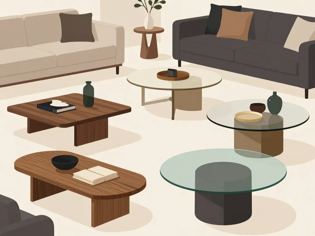 tables basse salon design formes contemporaines salon