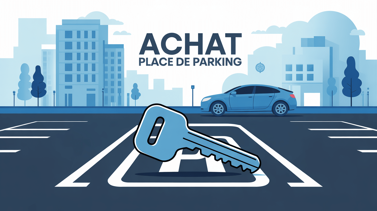 Illustration achat d'une place de parking moderne