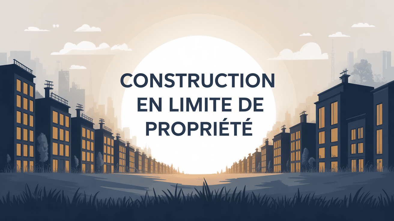 illustration construction en limite de propriété